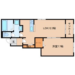 アストラル　ファインⅡの物件間取画像